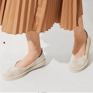 Rothy’s The Diamond Metallic Espadrilles in Size US 10.5